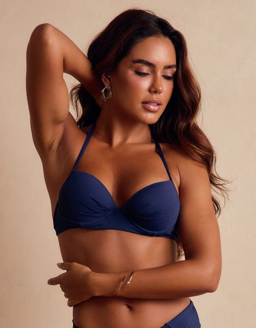 B085- Sutiã estruturado com bojo, alças finas e base