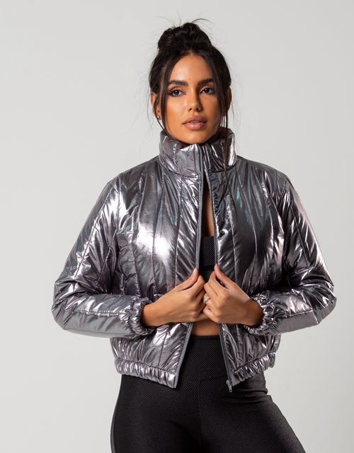 F384 - Jaqueta puffer feminina.