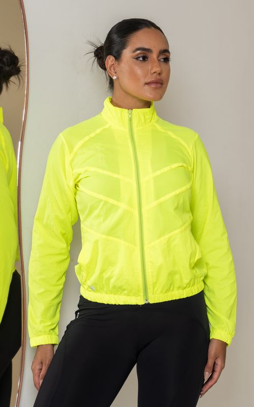 F239 - Jaqueta Fitness em Tactel com Frisos - Estilo e Funcionalidade para Seus Treinos.