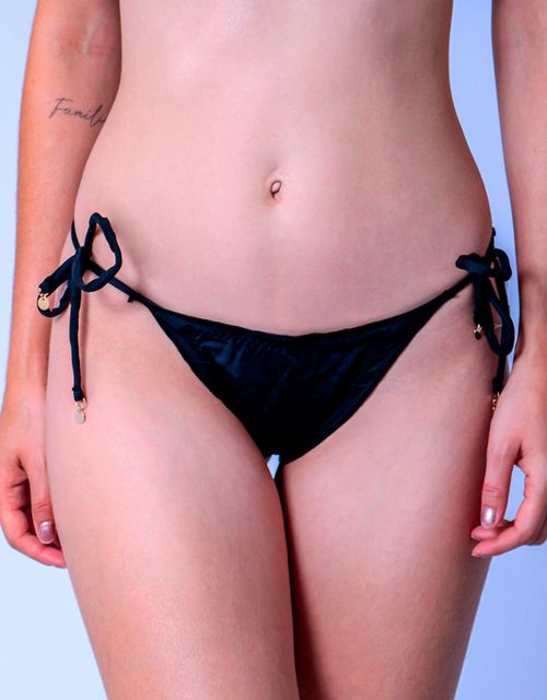 B124 - Calcinha de Amarrar Fio com Efeito Ripple.