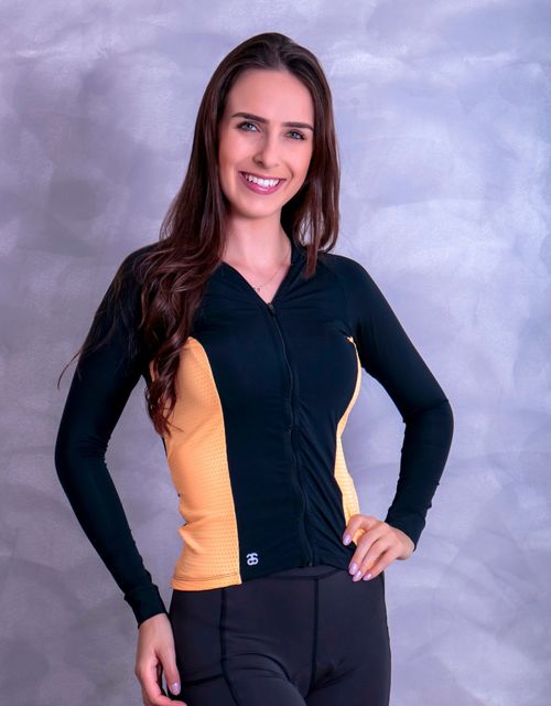 F335-CAMISA MANGA LONGA CICLISMO FEMININA