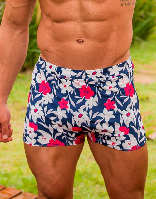 B339 - Sunga boxer adulta estampada.