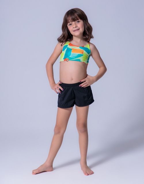 B486 - Short infantil em tactel