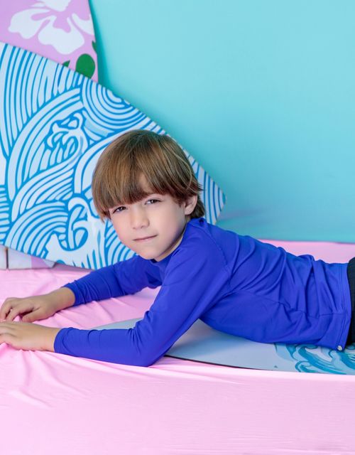 B110 - Camiseta manga longa infantil com proteção uv.