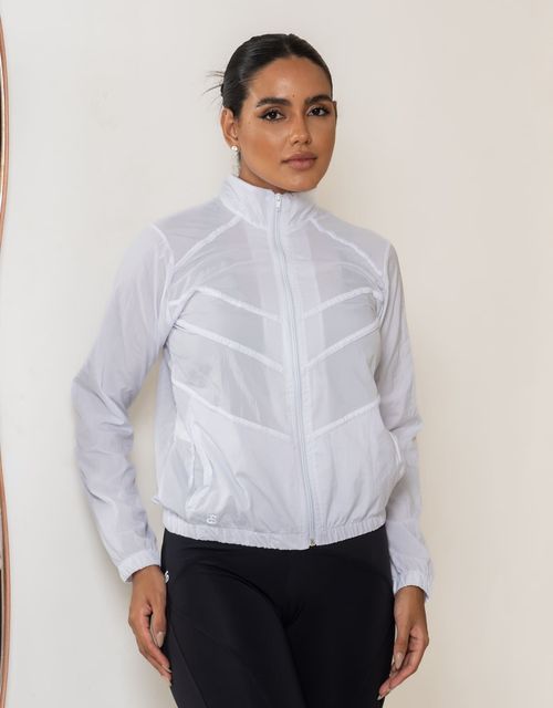 F239 - Jaqueta Fitness em Tactel com Frisos - Estilo e Funcionalidade para Seus Treinos.