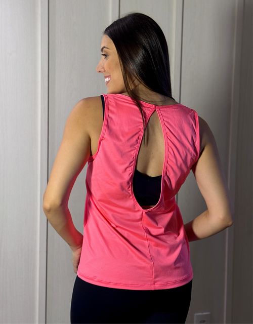 F369 - Regata cavada fitness com decote nas costas.