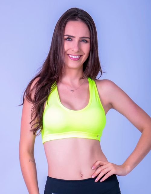 F021-Top Reforçado Nadador Fitness com Bojo Removível