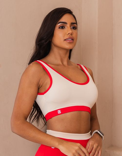F480 - Top reforcado com decote v na costas.
