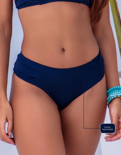B074H - calcinha lateral larga e bumbum largo (Tecido texturizado).