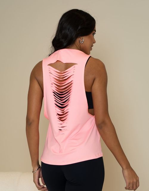 F165 - Regata fitness customizada nas costas.