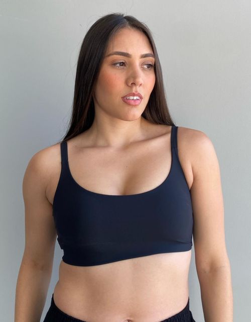 F465VL - Top conforto alcas retas com bojo removivel, alcas largas com elastico, tecido valley.