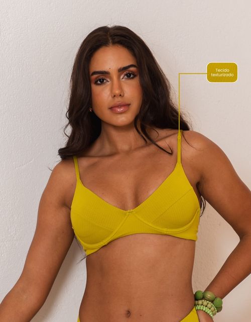 B467S - Sutia estruturado com bojo removivel (Tecido texturizado).