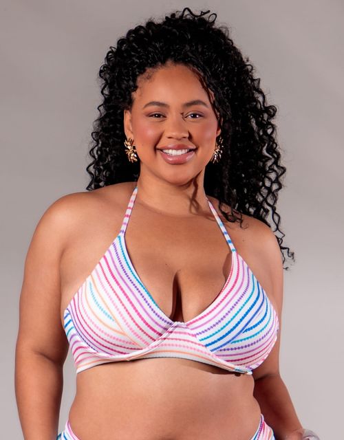 B467S - Sutia estruturado com bojo removivel (Tecido texturizado).