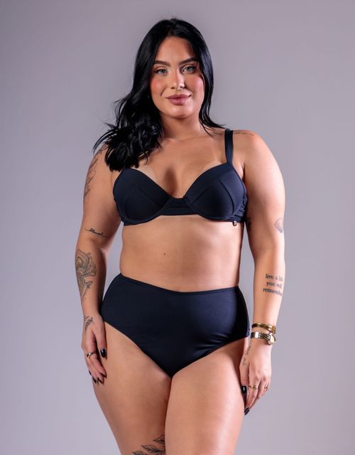 Biquini estruturado com regulagem  + calcinha hot paint