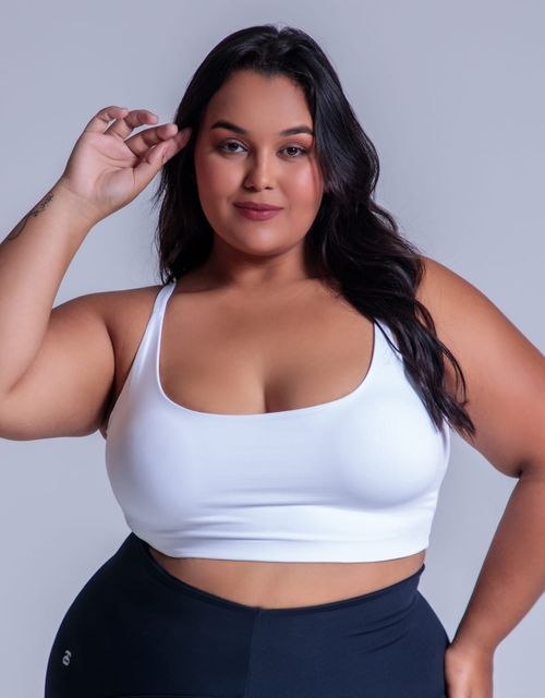 F465 - Top conforto alcas retas com bojo removivel, alcas largas com elastico, tecido suplex.